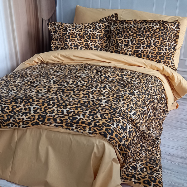 Постільна білизна Леопард Ранфорс MERISET - Полуторний - фото