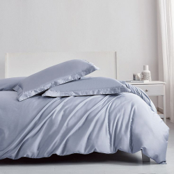 Постільна білизна FOREVER BLUE Premium Сатин однотон MERISET - Полуторний