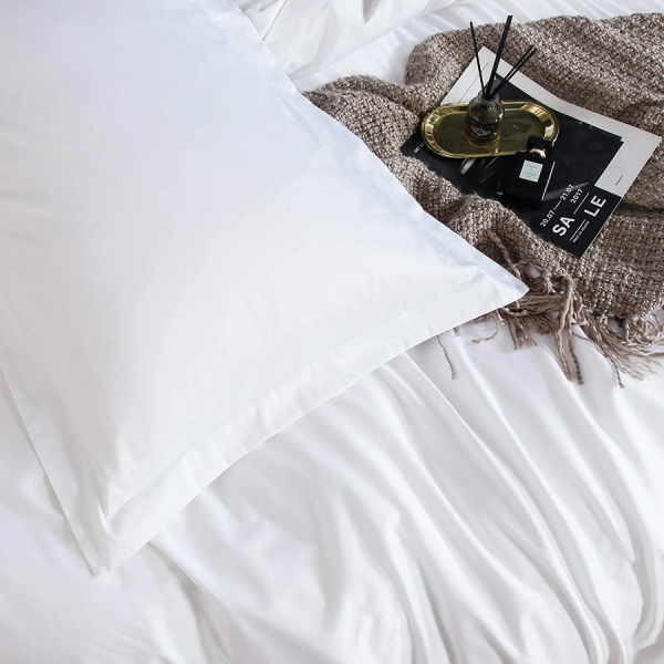 Постільна білизна WHITE Premium Сатин однотон MERISET - Полуторний - фото №2