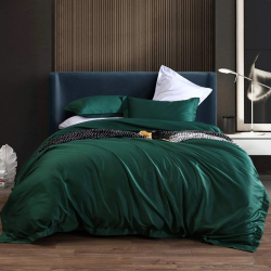 Постільна білизна ROYAL GREEN Premium Сатин однотон MERISET - Сімейний