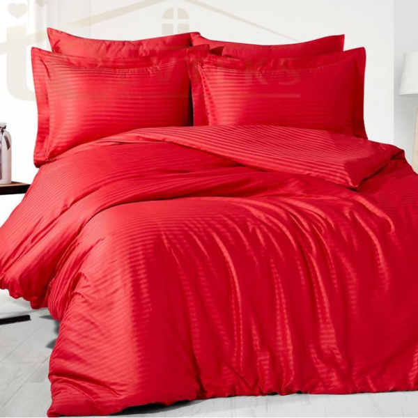 Постільна білизна RED Elite Сатин страйп MERISET - Полуторний - фото