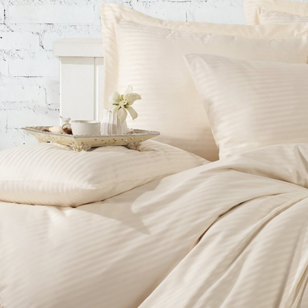 Постільна білизна CREAM Elite Сатин страйп MERISET - Полуторний - фото №2