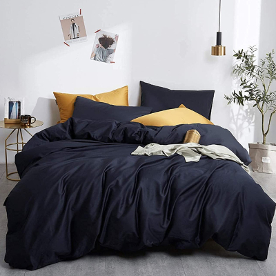 Постільна білизна ROYAL NAVY Premium Сатин однотон MERISET - Полуторний - фото