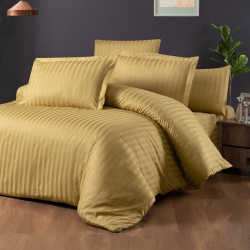 Постільна білизна GOLD Сатин страйп MERISET - Полуторний