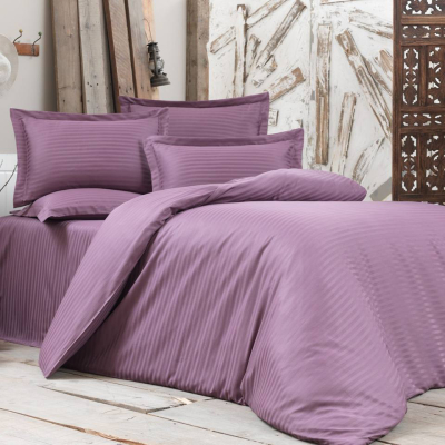 Постільна білизна LILAC Elite Сатин страйп MERISET - Полуторний - фото