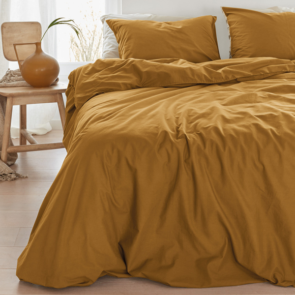 Постільна білизна Охра Ранфорс MERISET - Полуторний - фото