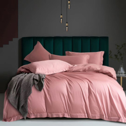 Постільна білизна PINK SUNSET Premium Сатин однотон MERISET - Полуторний