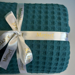 Покривало Піке ГРЕЦЬКЕ Бірюза MERISET - 200х230