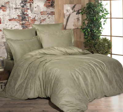 Постільна білизна OLIVE CURL Жакард MERISET - Полуторний - фото