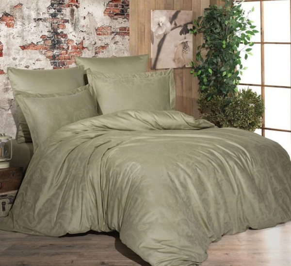 Постільна білизна OLIVE CURL Жакард MERISET - Полуторний - фото