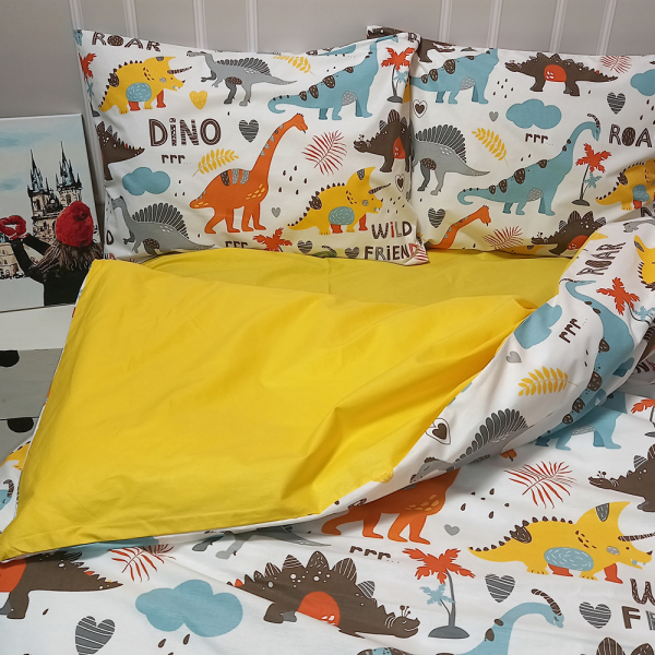Постільна білизна Динозаври Ранфорс MERISET - Полуторний - фото №3