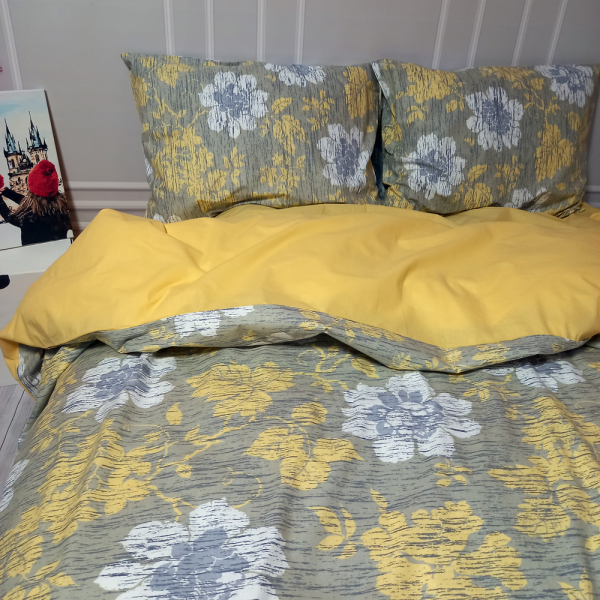 Постільна білизна Флора Ранфорс MERISET - Полуторний - фото №2