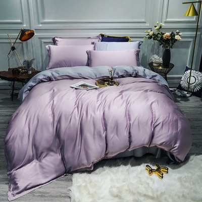 Постільна білизна LILAC FOG/PLATINUM Premium Сатин однотон MERISET - Полуторний - фото