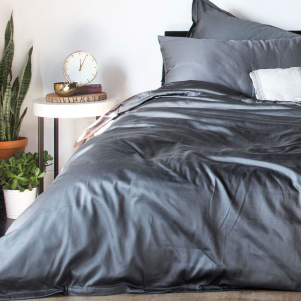 Постільна білизна GRAPHITE Premium Сатин однотон MERISET - Полуторний - фото