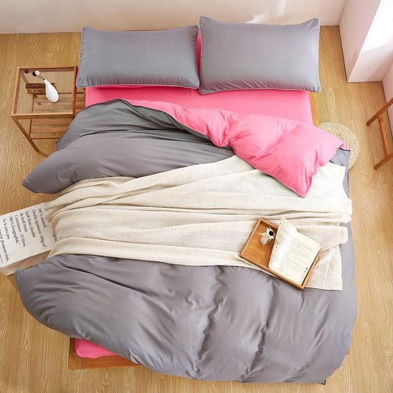 Постільна білизна ДУЕТ Сірий/Барбі Ранфорс MERISET - Полуторний - фото