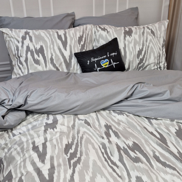 Постільна білизна Монохром Ранфорс MERISET - Полуторний - фото №3