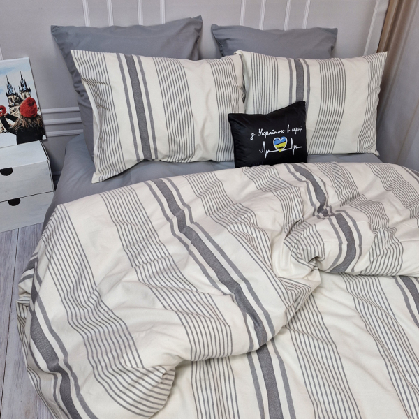 Постільна білизна NOSTALGIC stripe Тенсел/Ранфорс MERISET - Полуторний - фото №3
