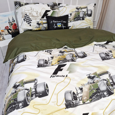 Постільна білизна Болід Ранфорс MERISET - Полуторний - фото