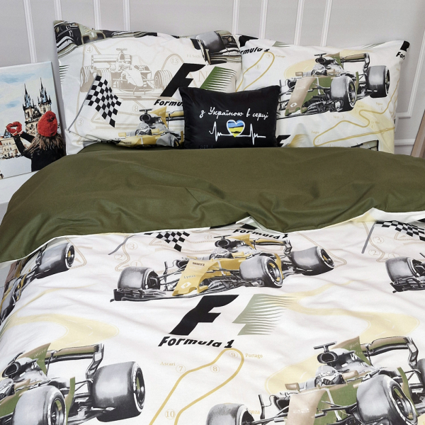 Постільна білизна Болід Ранфорс MERISET - Полуторний - фото №4