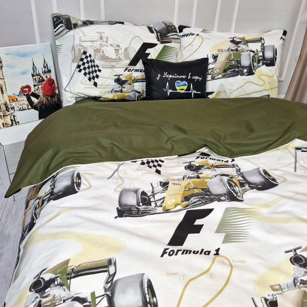 Постільна білизна Болід Ранфорс MERISET - Полуторний - фото №2