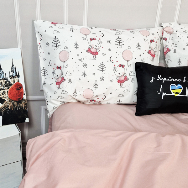 Постільна білизна Пудрова кулька Ранфорс MERISET - Полуторний - фото №4