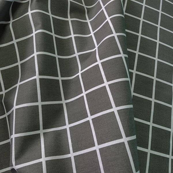 Постільна білизна Клітинка сіра Бязь Люкс MERISET - Полуторний - фото №4