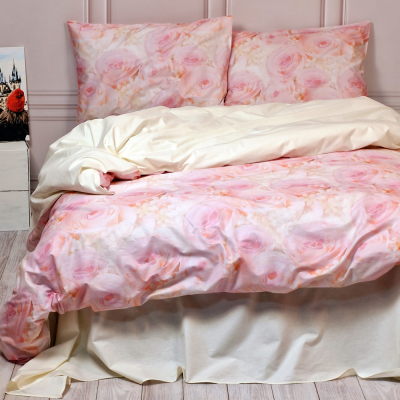 Постільна білизна Трояндовий настрій Ранфорс MERISET - Полуторний - фото