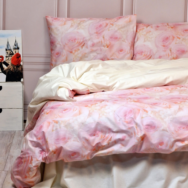 Постільна білизна Трояндовий настрій Ранфорс MERISET - Полуторний - фото №3