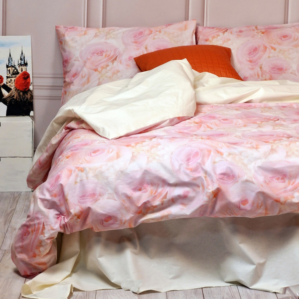 Постільна білизна Трояндовий настрій Ранфорс MERISET - Полуторний - фото №2