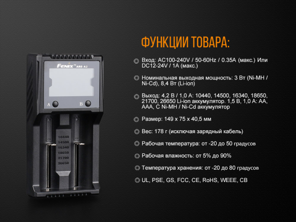 Зарядний пристрій Fenix ARE-A2 - фото №7
