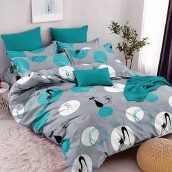 Постільна білизна Місячний кіт Бязь MERISET - Полуторний