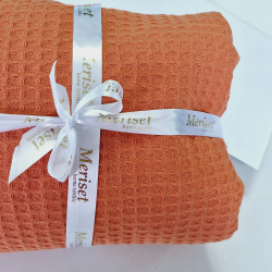 Покривало ПІКЕ Ніжне помаранчеве MERISET - 160х230