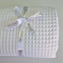 Покривало ПІКЕ ГРЕЦЬКЕ біле MERISET -