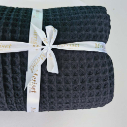 Покривало Піке ГРЕЦЬКЕ Чорне MERISET - 160х230