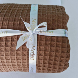 Покривало Піке ГРЕЦЬКЕ Коричневе MERISET - 160х230