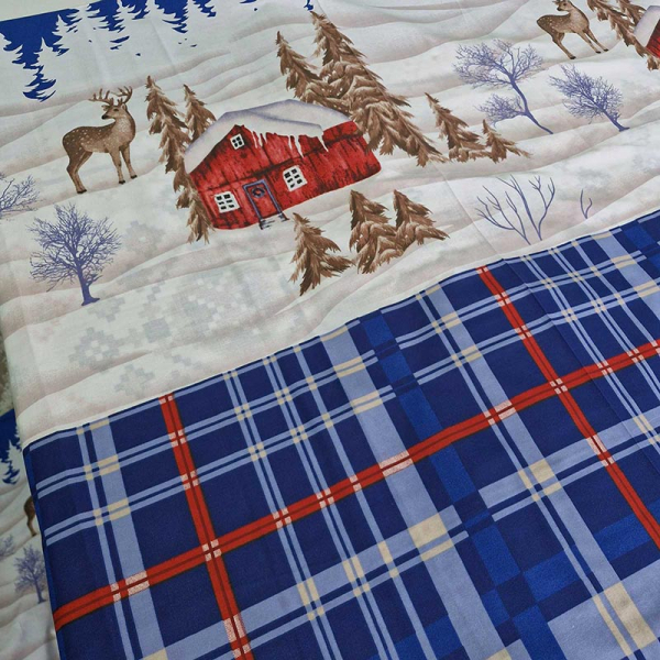 Постільна білизна Північний олень Бязь Люкс MERISET - Полуторний - фото №4