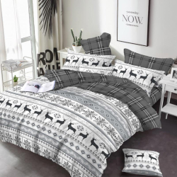 Постільна білизна Новорічний олень Бязь Люкс MERISET - Полуторний