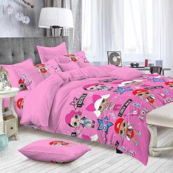 Підліткова постільна білизна Ляльки Лол Бязь Люкс MERISET - Підлітковий 1,5 на резинці