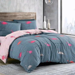 Підліткова постільна білизна Веселі фламінго Бязь Люкс MERISET - Підлітковий 1,5