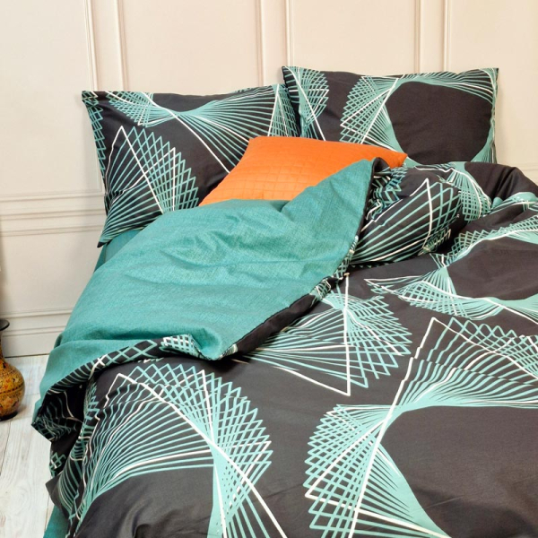 Постільна білизна Графіті Сатин MERISET - Полуторний - фото №3