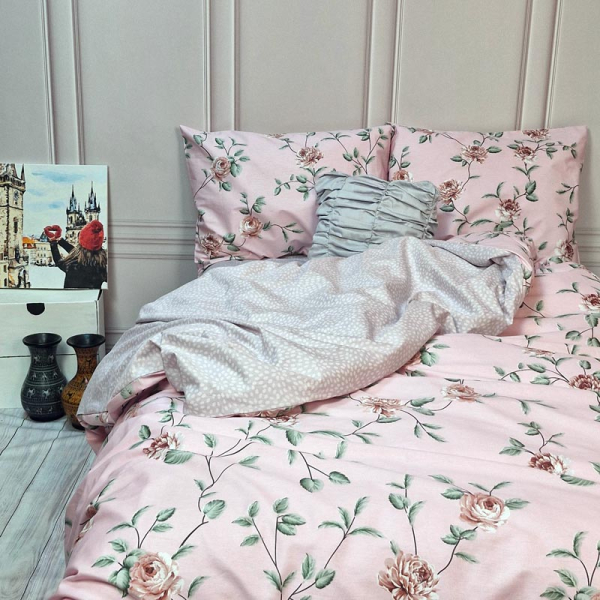 Постільна білизна Розарій Сатин MERISET - Полуторний - фото №2