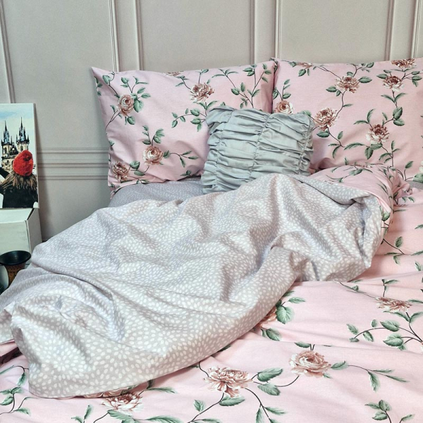 Постільна білизна Розарій Сатин MERISET - Полуторний - фото №3