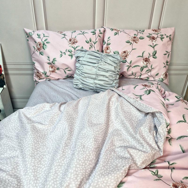 Постільна білизна Розарій Сатин MERISET - Полуторний - фото №5