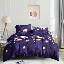 Підліткова постільна білизна Планети Сатин MERISET - Підлітковий 1,5
