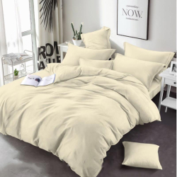 Постільна білизна Молочна однотонна Бязь MERISET - Полуторний