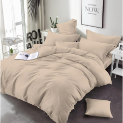 Постільна білизна Бежева однотонна Бязь MERISET - Полуторний