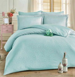 Постільна білизна Жакард MENTHOL DAMASK сатин MERISET - Полуторний