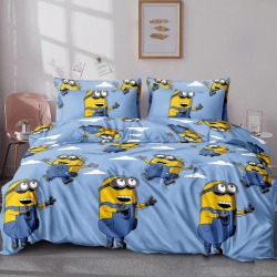 Підліткова постільна білизна Бязь Люкс Посіпаки MERISET - Підлітковий 1,5