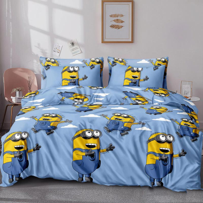 Підліткова постільна білизна Бязь Люкс Посіпаки MERISET - Підлітковий 1,5 - фото