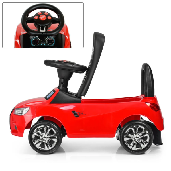 Каталка-толокар Bambi M 3147A-3 Червоний музичний - фото №4